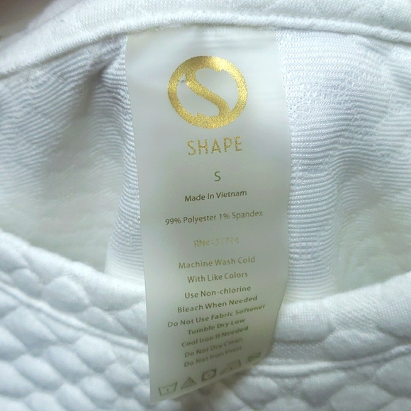 Shape Over/Under White Sweatshirt - Picture 6 of 7